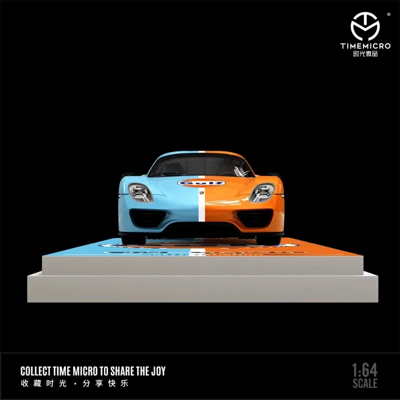 نموذج سبيكة TM 1:64 Porsche 918 Gulf Oil Martini Spyder، مجموعة ألعاب زخرفية للأطفال لهدايا العيد للأطفال.