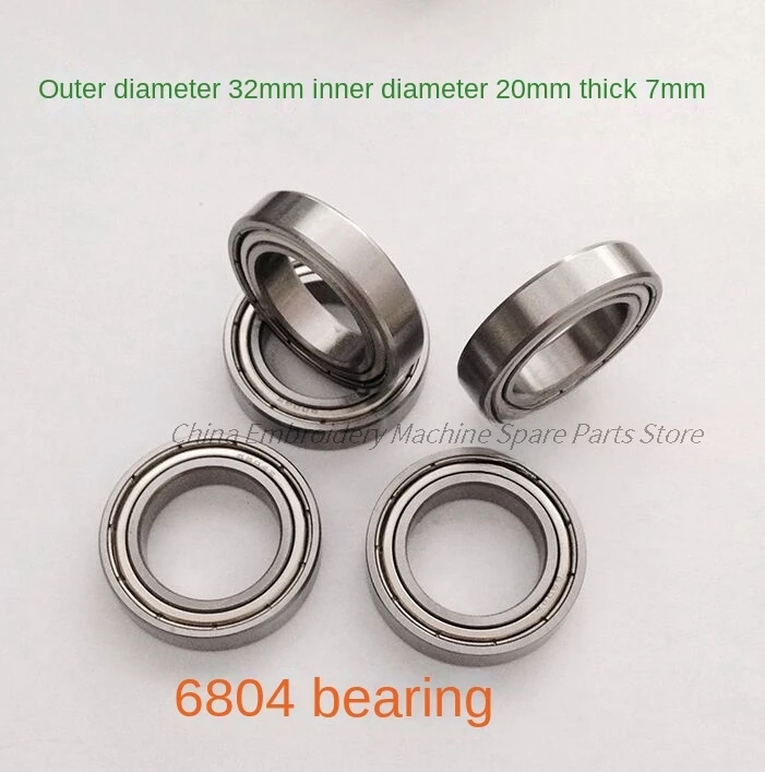 10PCS 6804 Bearing Outer Diameter 32mm Inner Diameter 20mm Height 7mm Computer Embroidery Machine Accessories