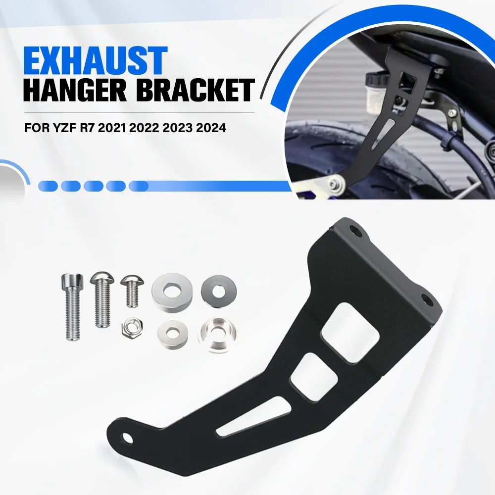 

For Yamaha YZF R7 2021 2022 2023 2024 Aluminium Exhaust Hanger Bracket Motorcycle Muffler Exhaust Hanger Holder YZFR7 YZF-R7