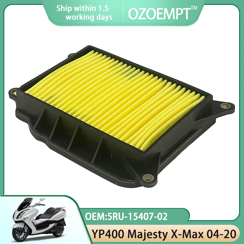 

Воздушный фильтр для мотоцикла OZOEMPT, подходит для YP400 Majesty 04-14 R/RA X-Max 13-20 OEM:5RU-15407-02