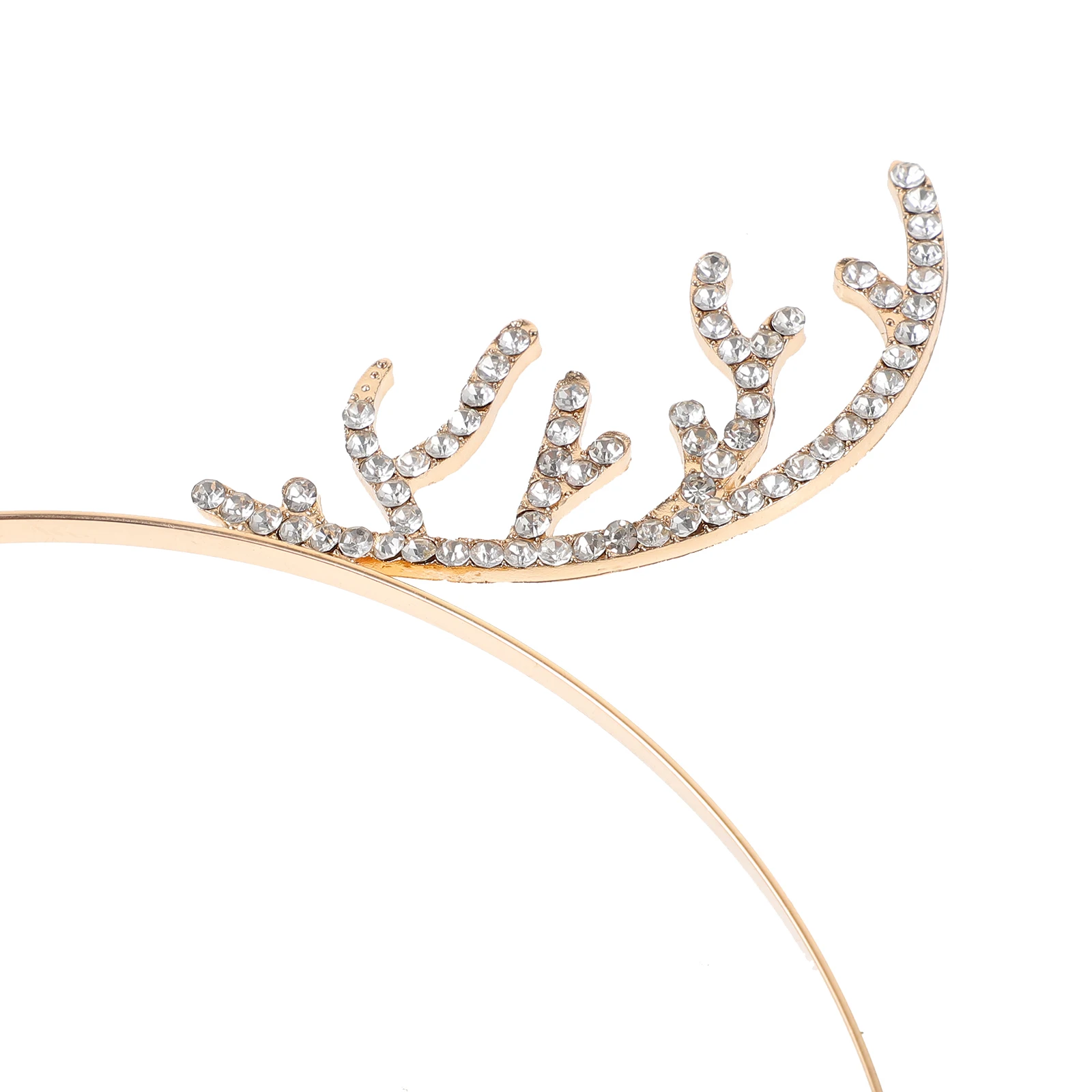 

2pcs Christmas Headband Rhinestone Band Festival Headdress Xmas Hair Decoration Party Costume Headbands Cosplay Headdress