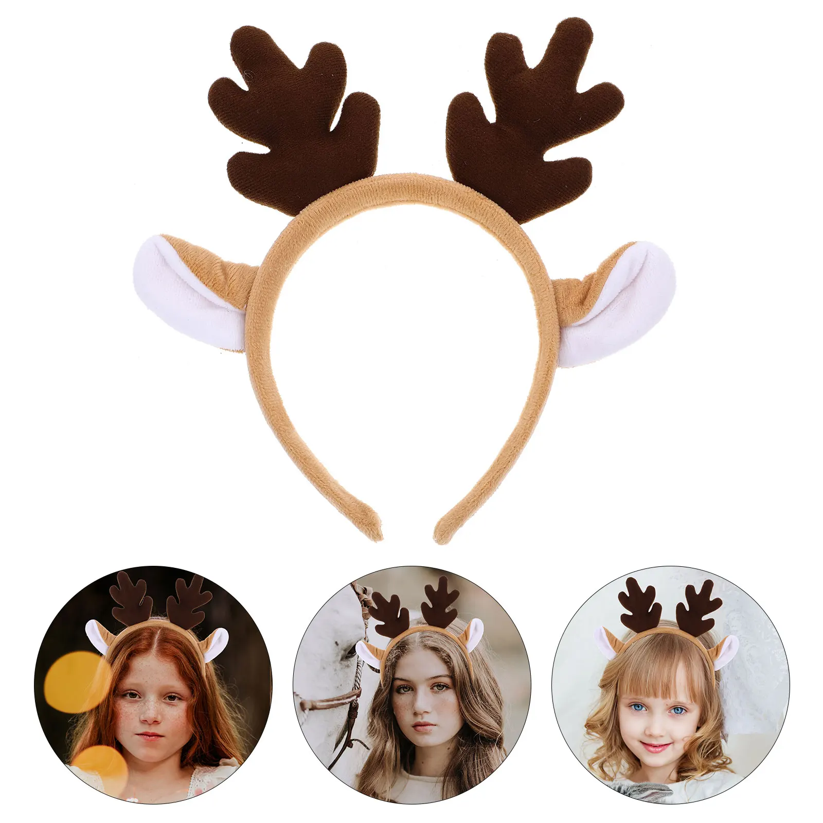 

Reindeer Hairband Antler Woman Antlers Headband Accessories for Girls Halloween