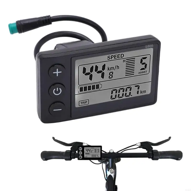 

Compacts Digital Speedometers Light Wee Whe Scooters ЖК -экраны Speedometers для скорости и мониторинга аккумуляторов
