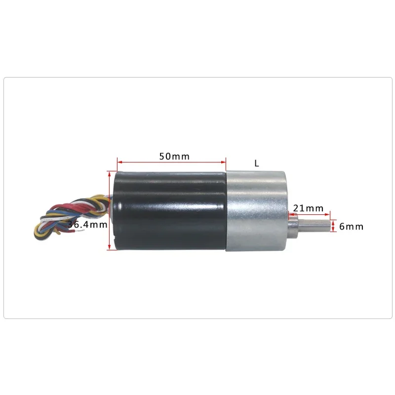 

JGB37-3650 37mm Diameter Gear Box High torque DC12V 24V Brushless Gear Motor Silent BLDC Geared Motor 5RPM-1270RPM