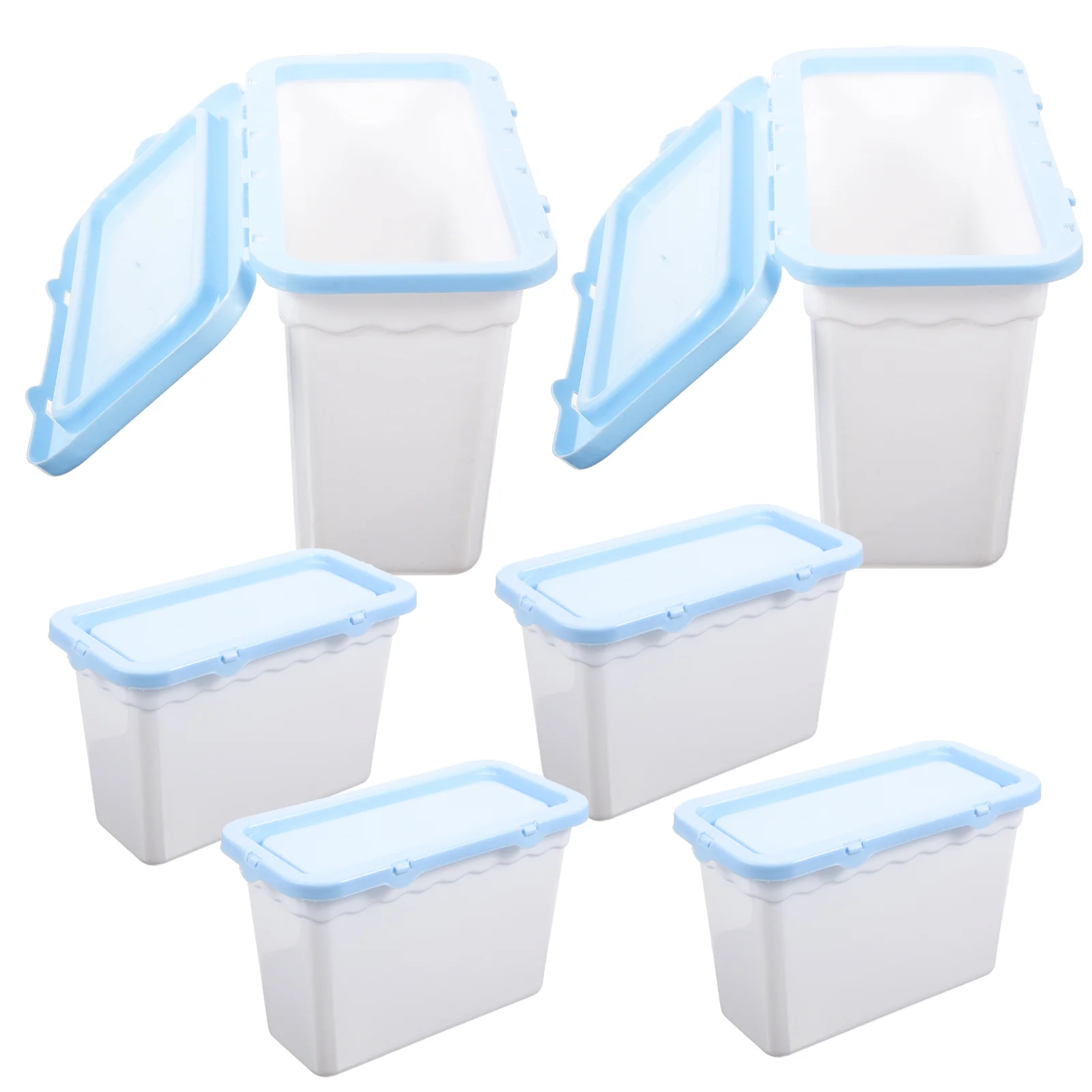 

6 Pcs Laundry Pod Box Detergent Powder Beads Canister Packing Clothes Washing Storage Holder Case Plastic Wrapping Boxes