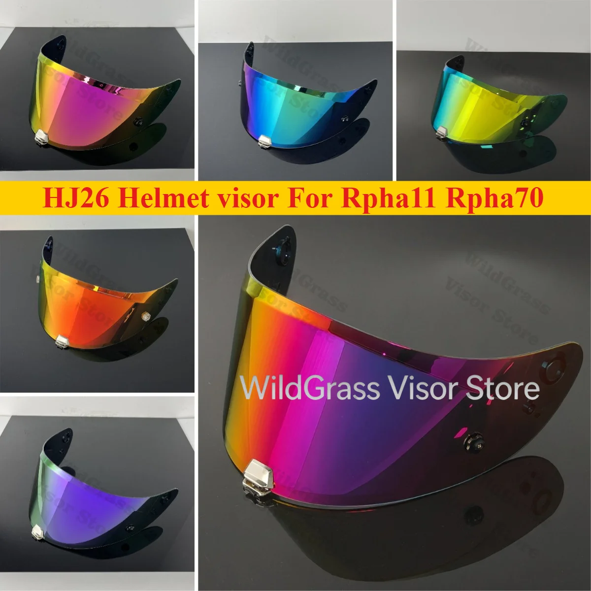 HJ-26 Motorcycle Helmet Visor Lens For HJC RPHA 11 RPHA 70 HJ-26 HJ-26ST Anti-UV Anti-Scratch Dustproof Wind Shield Moto Parts