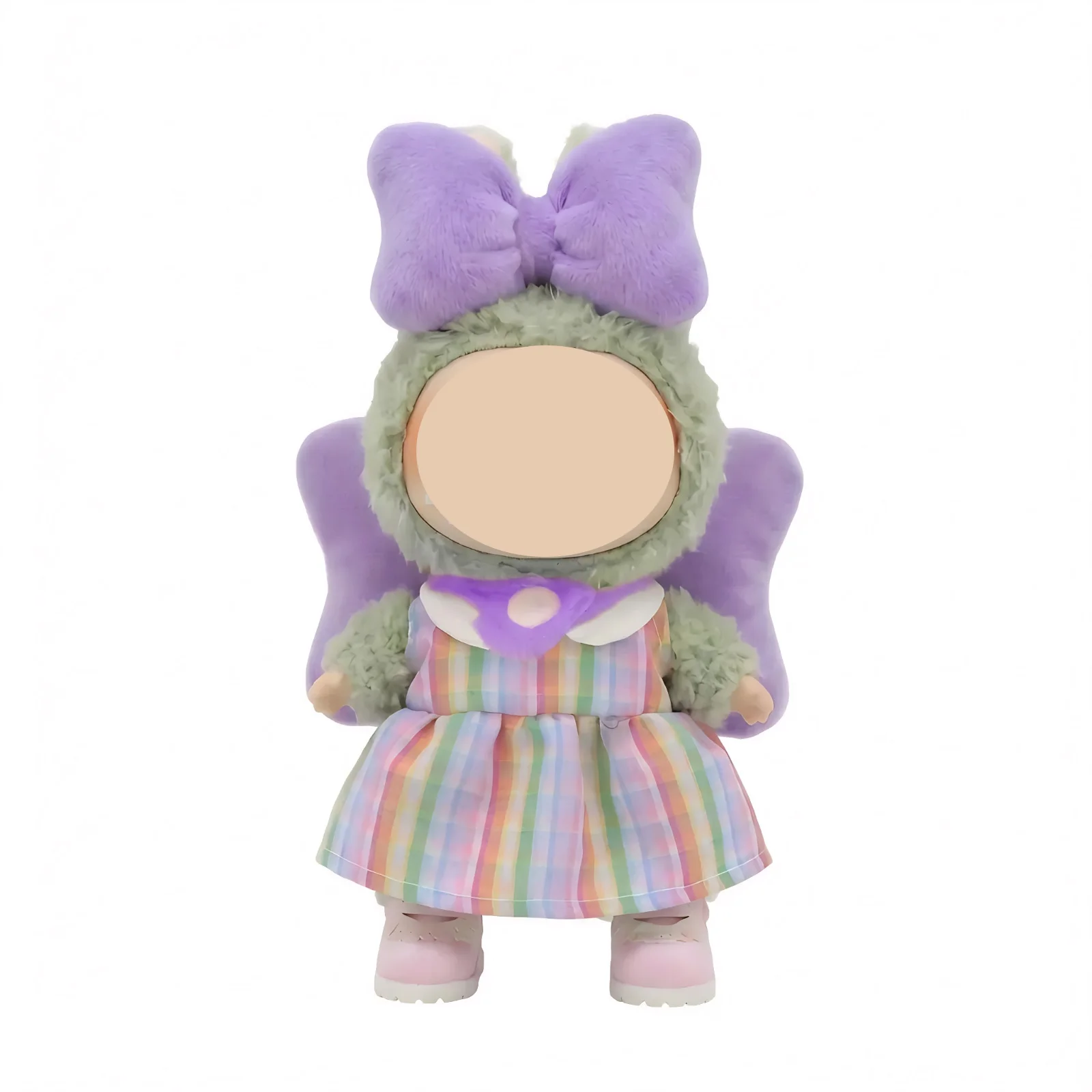 نمط جديد مناسب لملابس دمى 17 سنتيمتر ، تنورة الأزهار ، زخرفة القوس الفراشة الخلفي ، أجنحة ، زينة عصابة رأس القوس الفراشة #4