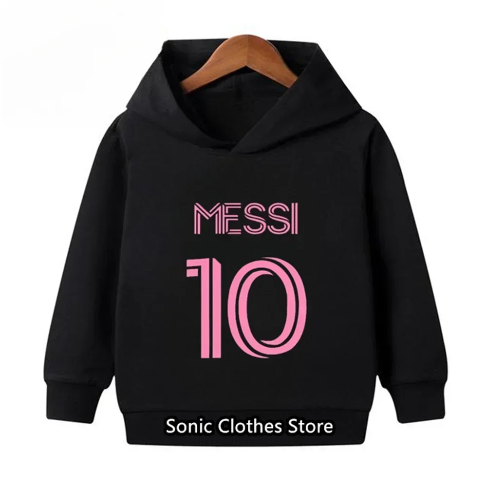 No.10 Messi Printed Children's Clothing Children's Hoodies Leggings Fashion Marios Set Boys and Girls Casual Sportswear