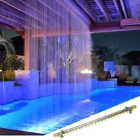 Colorful Artificial Waterfalls Outdoor Pools Gardens Lakes Stainless Fountain Water Curtain indoor outdoor landscape decoration