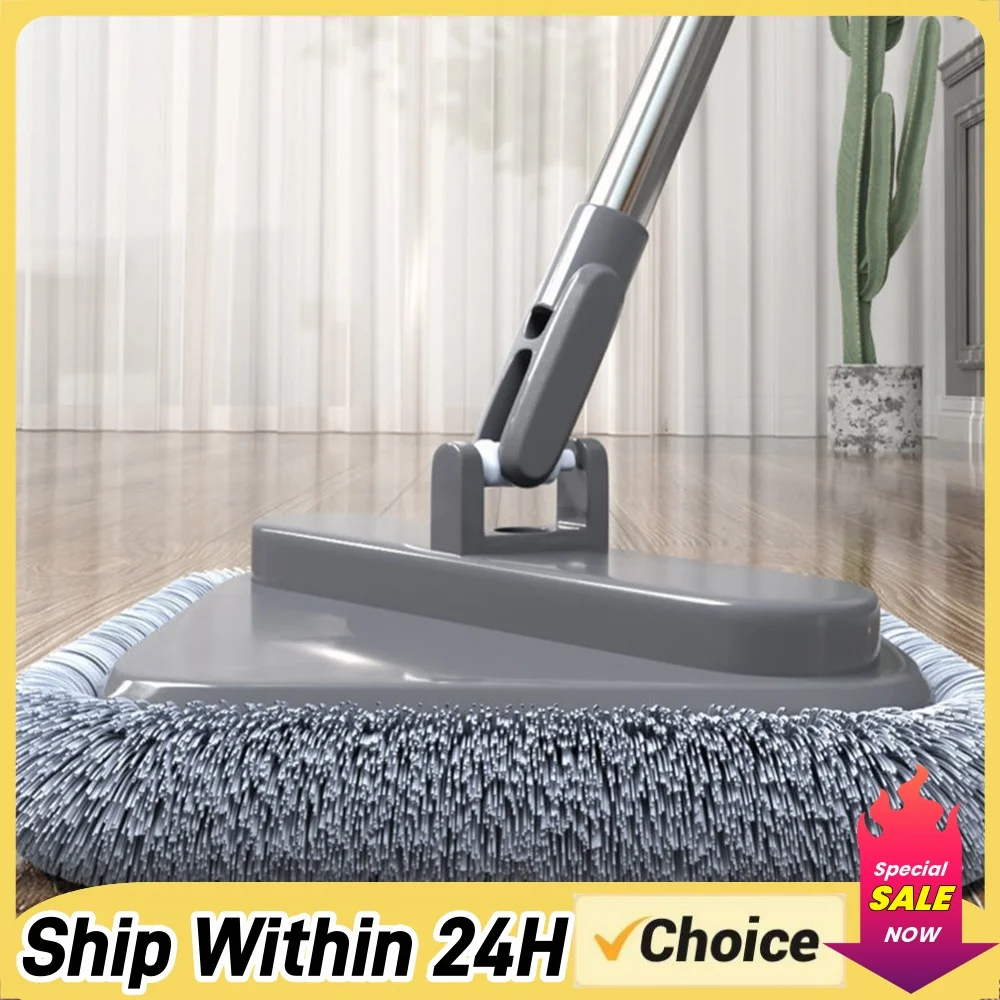 Practical Cleaning Mop with Bucket Deep Cleaning Mop Hand-Free 360 Rotatable Adjustable for Home Wall Car Kitchen