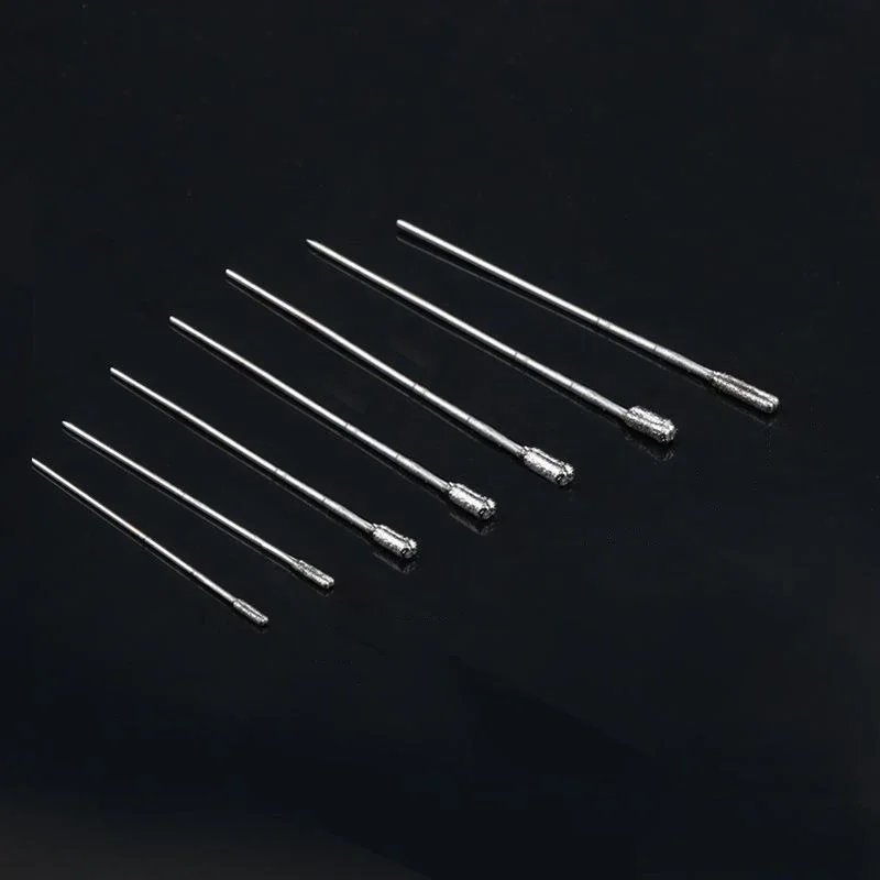 Forets à pointe revêtue pour bijoux, céramique, Jade, Agate, verre, ambre, perçage pour outils 1mm 1.3mm 1.5mm 1.8mm 2mm 2.2mm