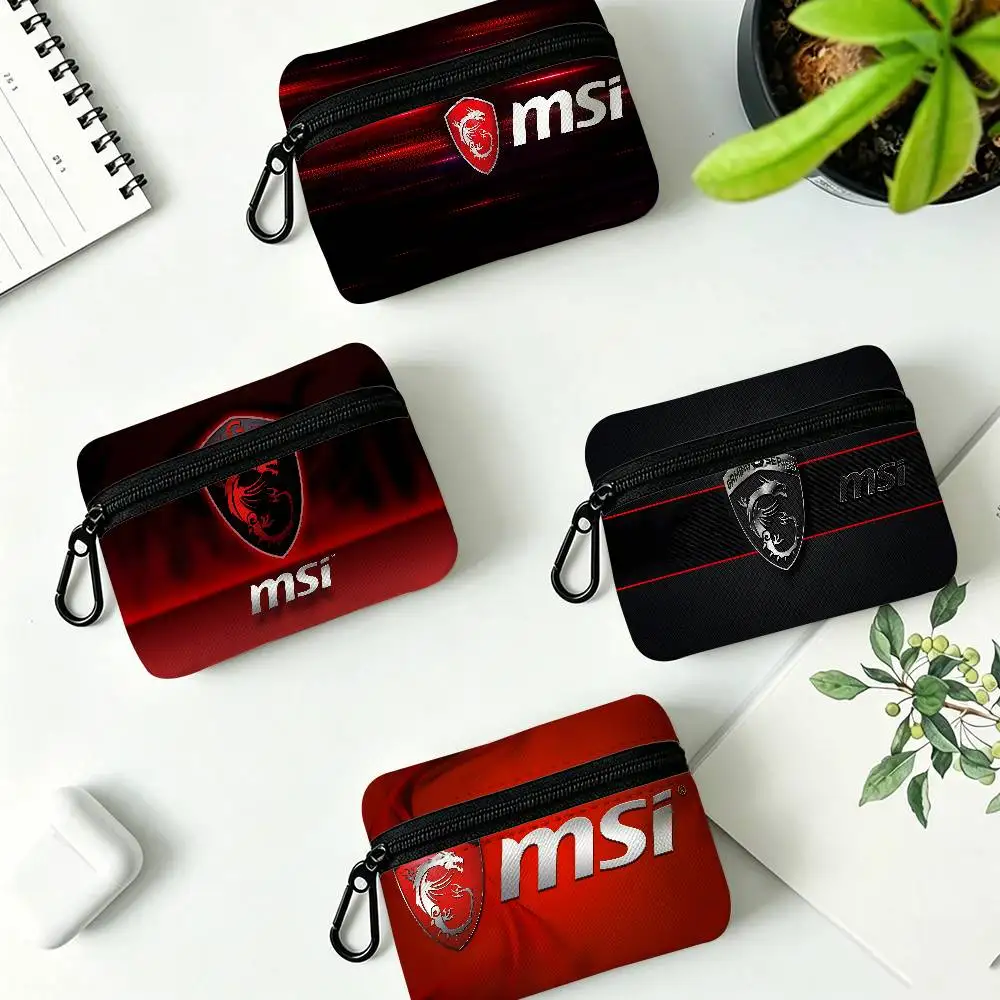 M-MSIS Oxford Fabric Mini Coin Wallet Smooth Zipper Hanging Design Multi-use Small Storage Bag For Travel