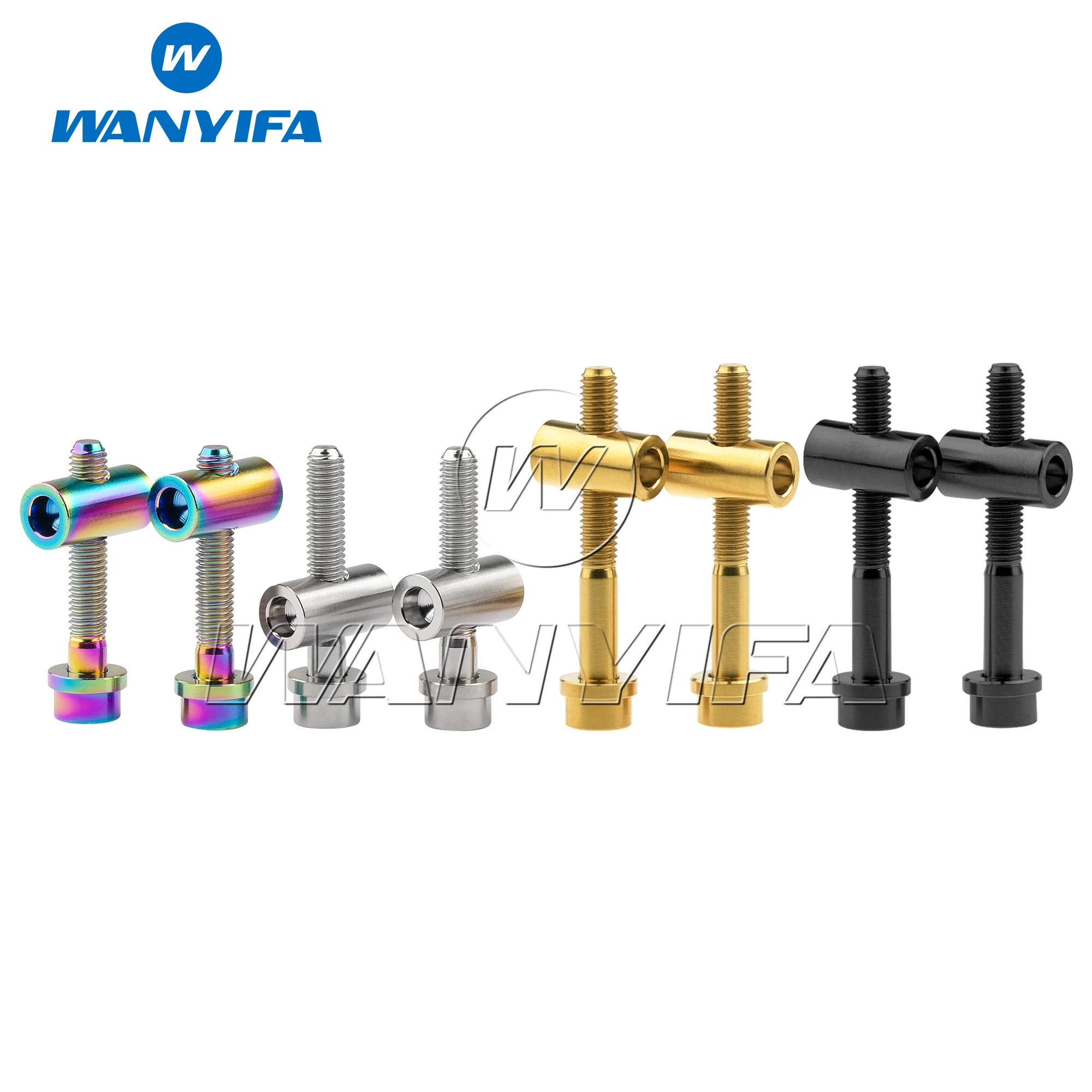 Wanyifa Titanschraube M5 x 30/40 mm Schrauben + Muttern für Thomson Sattelstütze MTB Rennrad Sattelstütze Sattel fest