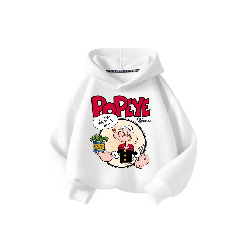 Sonic Popeye Anime printed hoodie for Boys and girls oversized fun graphic fall/Winter casual blazer