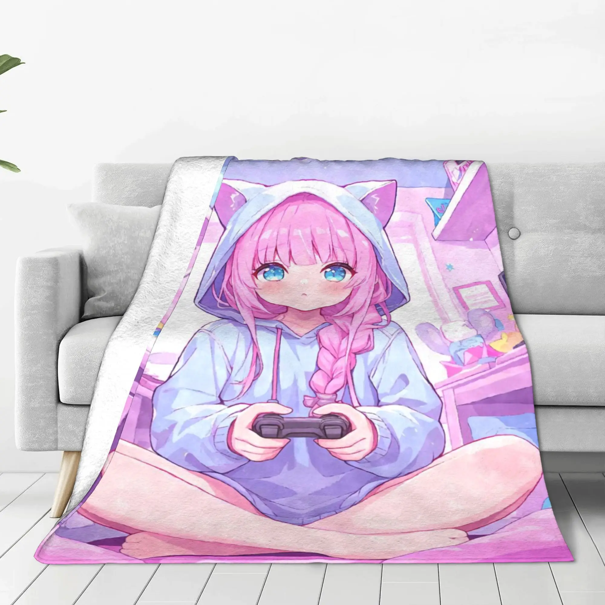 

Фланелевое одеяло, теплое, мягкое, пушистое, для взрослых, диван-кровать, одеяло для гостиной, удобное покрывало для путешествий на открытом воздухе, BL 106068