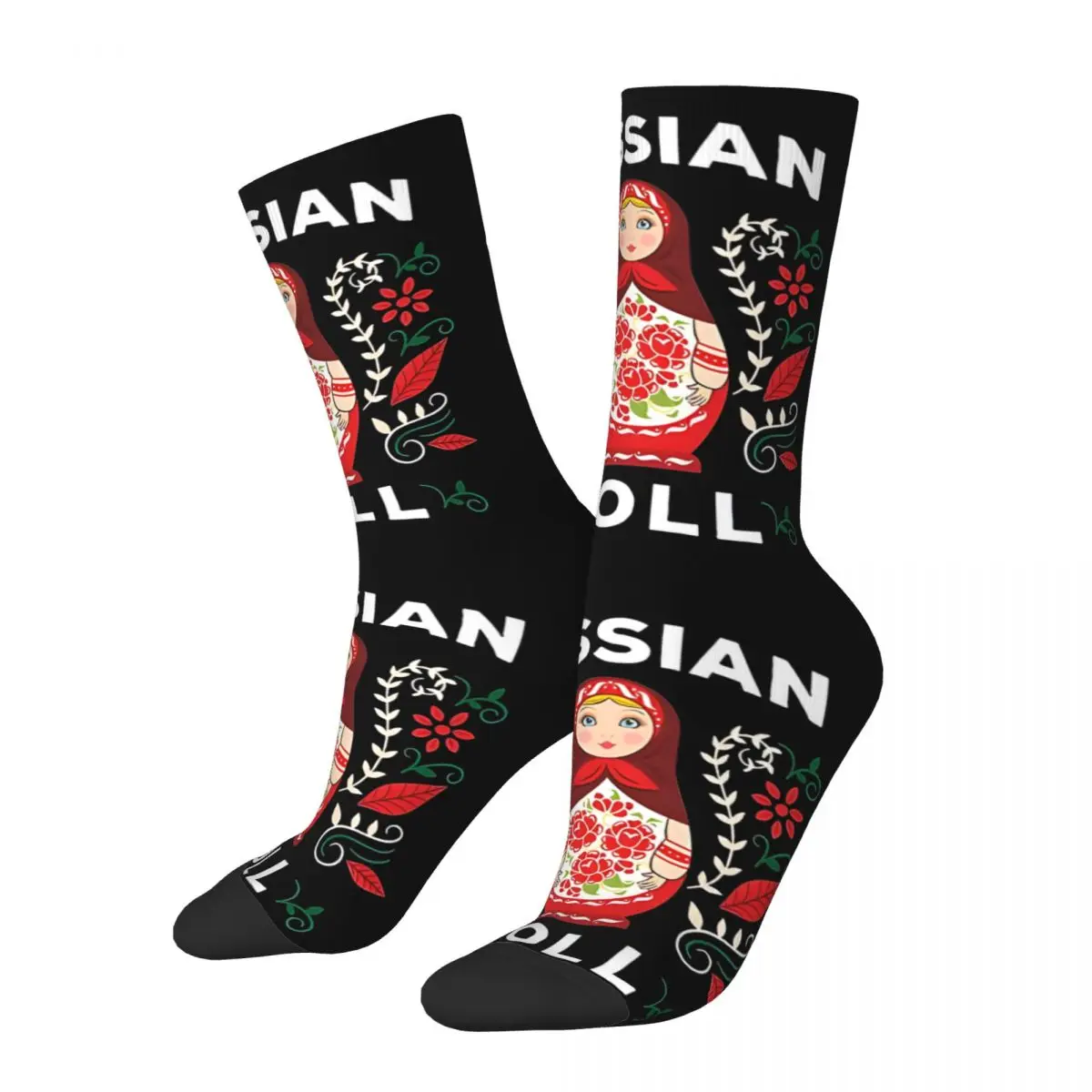 Russian Nesting Doll Sock Printed Man Polyester