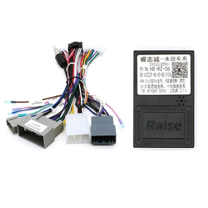 Android Car Radio Canbus Box Decoder Wiring For HONDA CIVIC 2012/ CRV 2012-2016 16pin Harness Adapter Power Cable