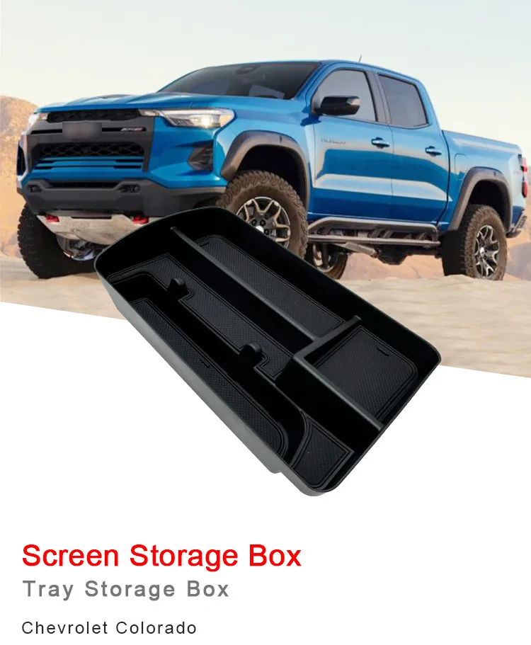 

For Chevrolet Colorado screen rear storage box, Colorado screen central control storage box