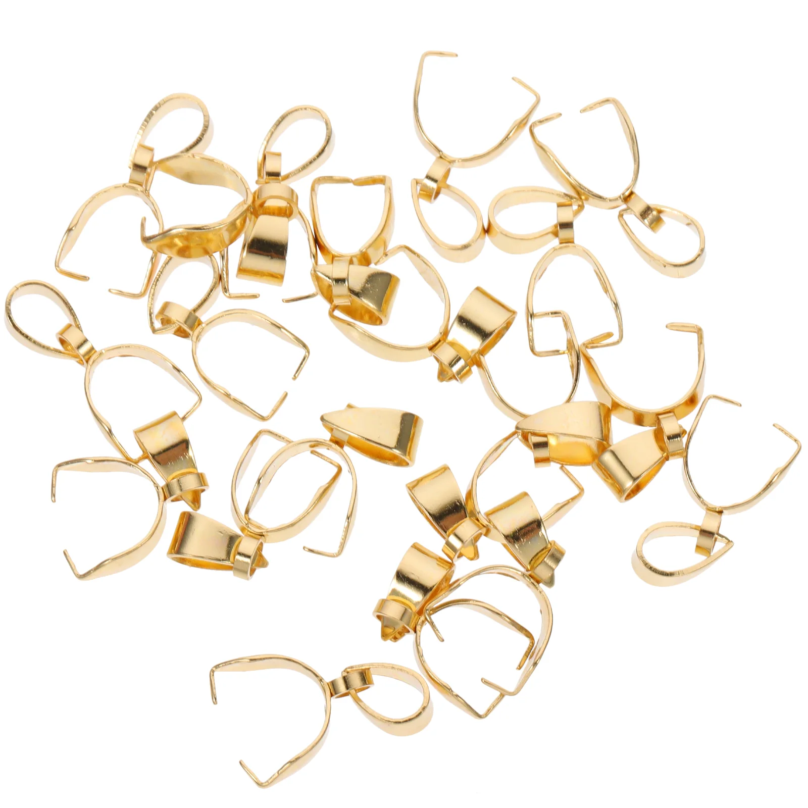 

20pcs Stainless Steel Necklace Clasps Pinch for Jewelry Making Connectors Pendant Links Charm Findings