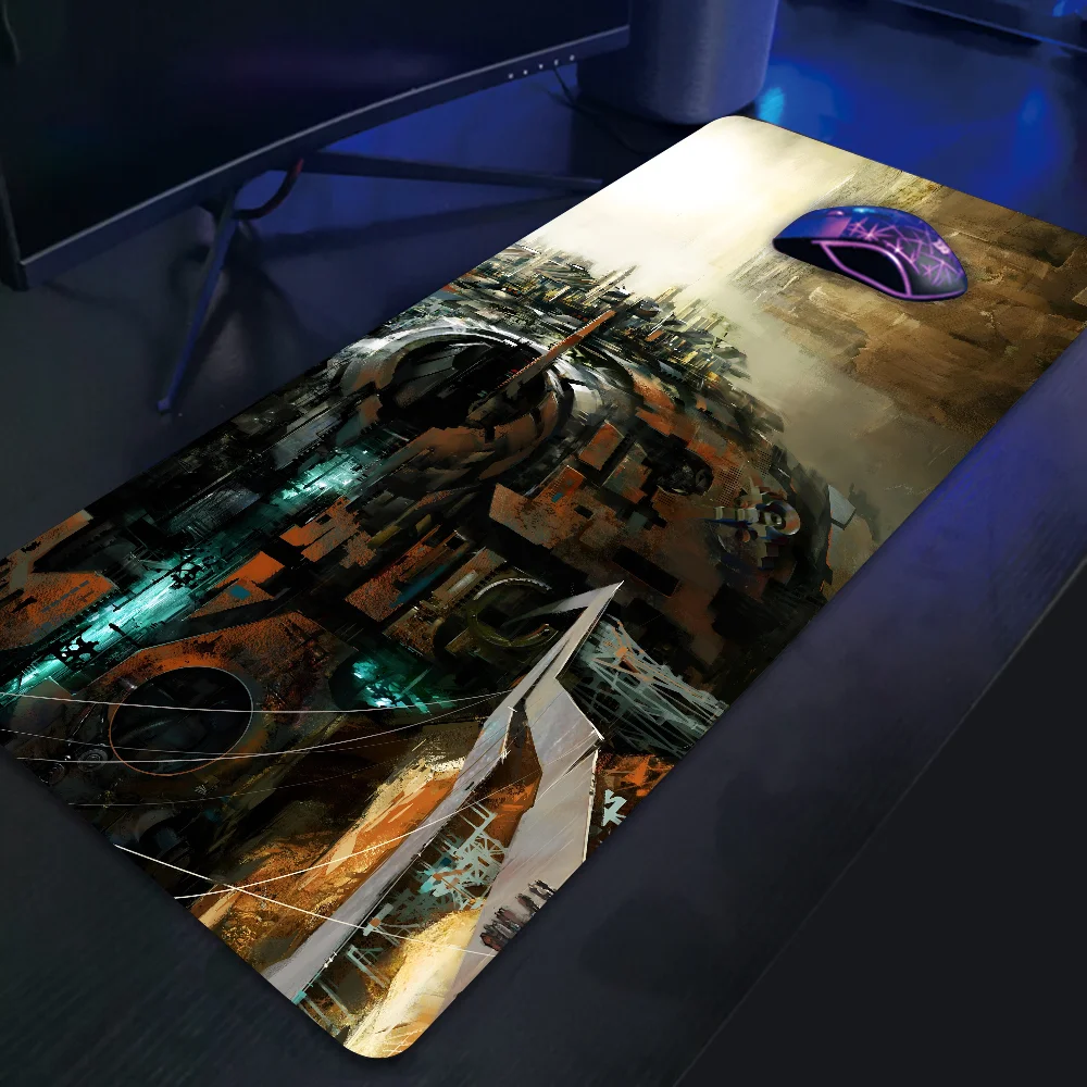 Imagem -03 - G-guild Wars Grande Gaming Mouse Pad Lockedge Espessado Teclado de Computador Table Desk Mat