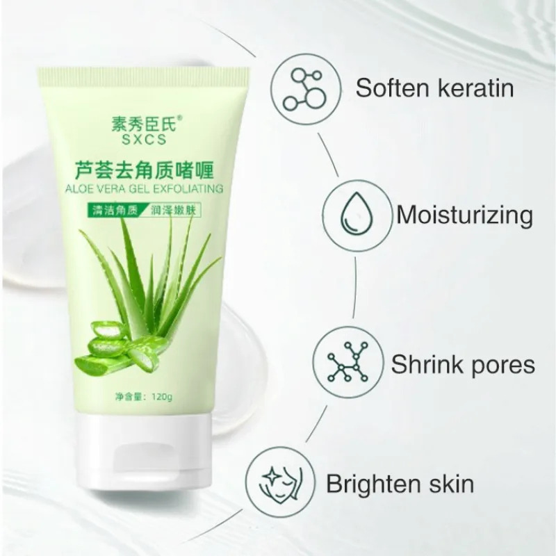 Aloe Vera Mild Exfoliating Gel Deep Cleansing Delicate Skin Fading Acne Marks Acne Exfoliating Gel