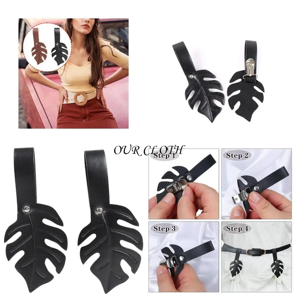

Leather Waist Skirt Hiking Clips Medieval Belt Skirt Hiking Clips for Women Y1AC