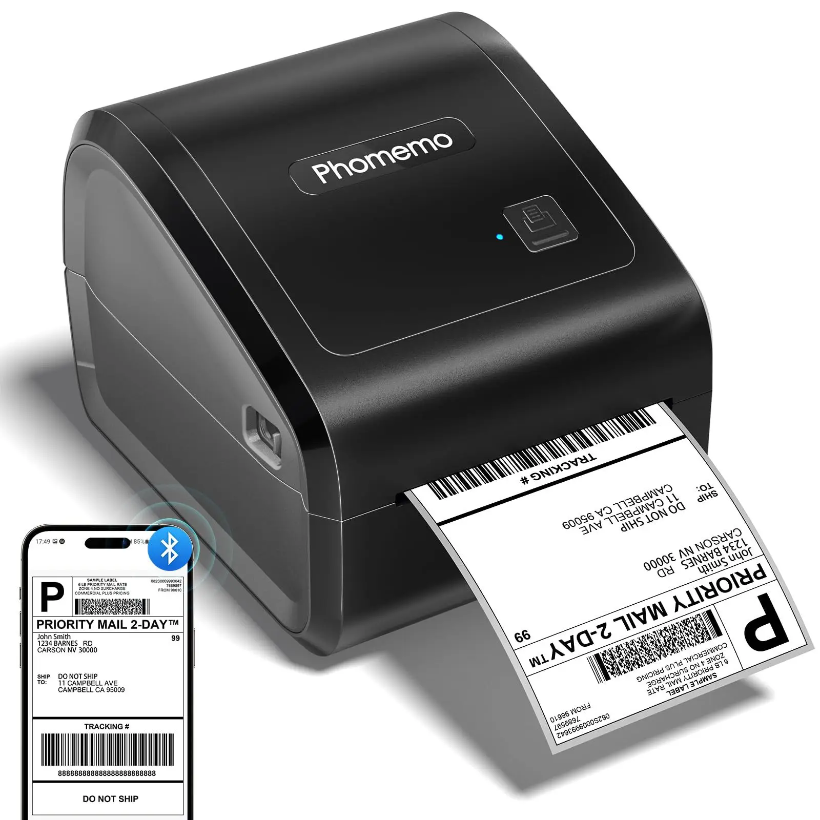 

D550BT express single printer surface single self-adhesive thermal label machine ink-free high-speed Bluetooth barcode printer