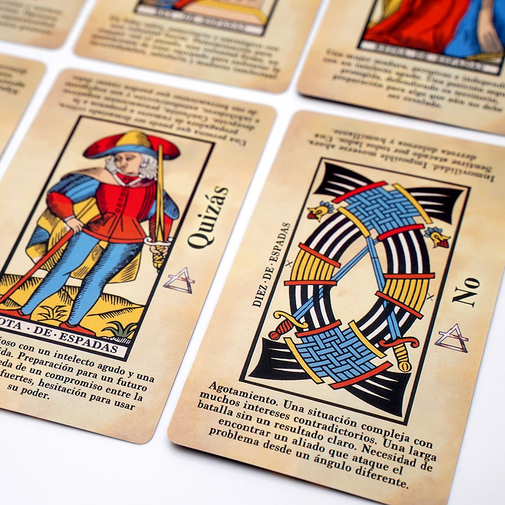 Tarot de Marsella para Principiantes en Español Cartas de Tarot Ilustradas con Significados para una Interpretación Fácil Apren