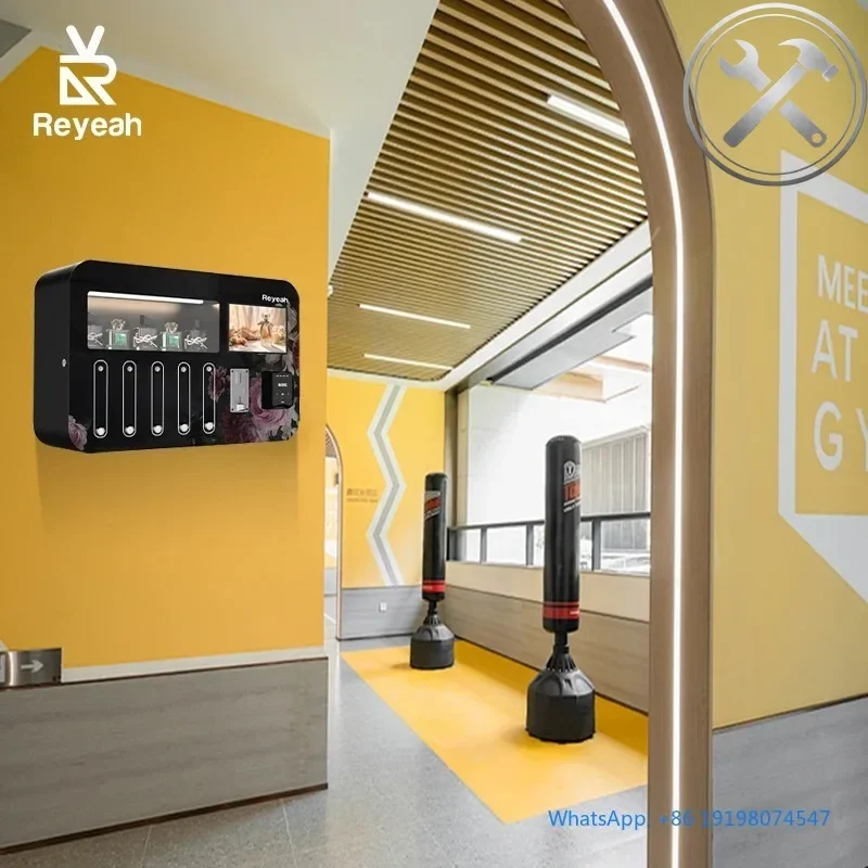 

Mini Wall Mounted Perfume Vending Machine Cologne Spray Dispenser Airport Mall Self Service Vending Equipment