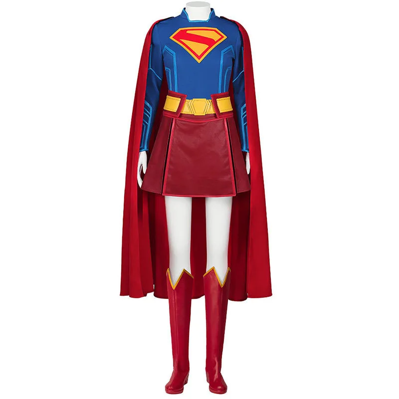 

MMGG Супермен наследие Супер Девушка Косплей Костюм Лоис Лейн Плащ Хэллоуин Комплект Накидка Костюм Для Выступлений