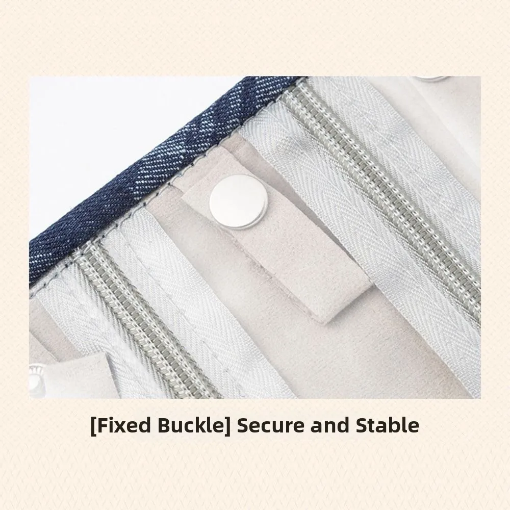 

9/18 Grids Jewelry Display Bag Durable Portable Jewelry Organizer Large Capacity Necklace Holder Necklaces Storage Pouch