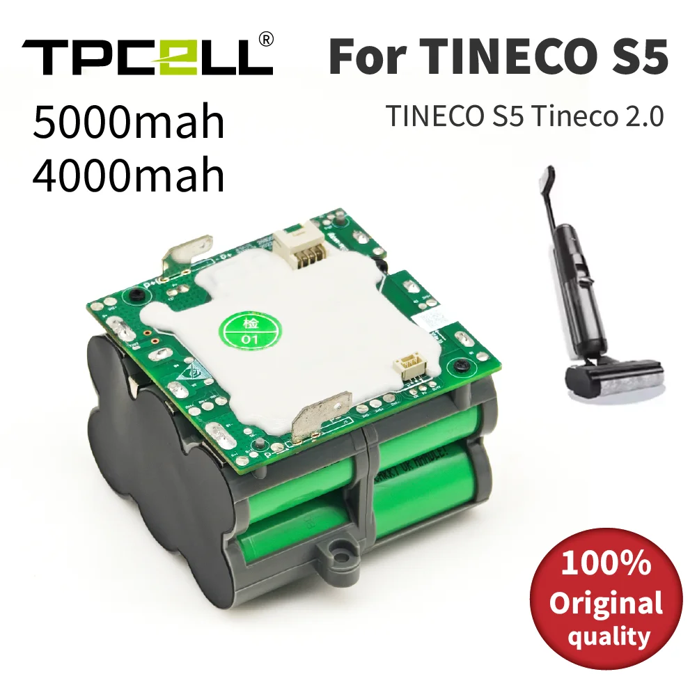 

TPCELL 4 Ач/5 Ач для TINECO S5 Tineco 2,0 литиевая батарея Fu Wan батарея для стиральной машины большой емкостный аккумулятор S3 аксессуары