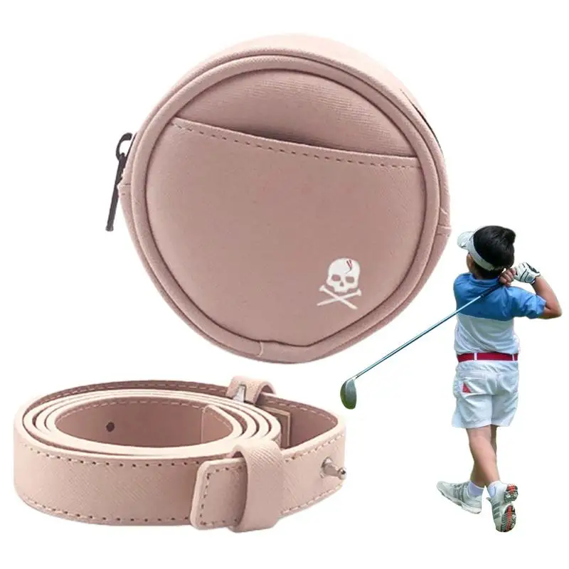 Golf Ball Mini Pouch Waist Golf Pouch With Zipper And Belt Golf LoversBag For Outdoor Recreation For Bracelet Golf Balls Golf