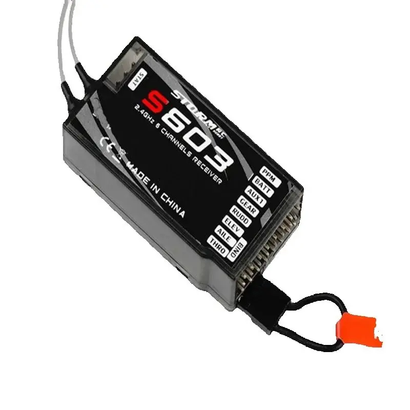 Odbiornik DSM2 DSMX 6CH PPM S603 Dalekiego Zasięgu 24GHz Spektrum DX6i DX7 DX8 JR do Nadajników dla Dronów Samolotów Helikopterów Quadcopterów