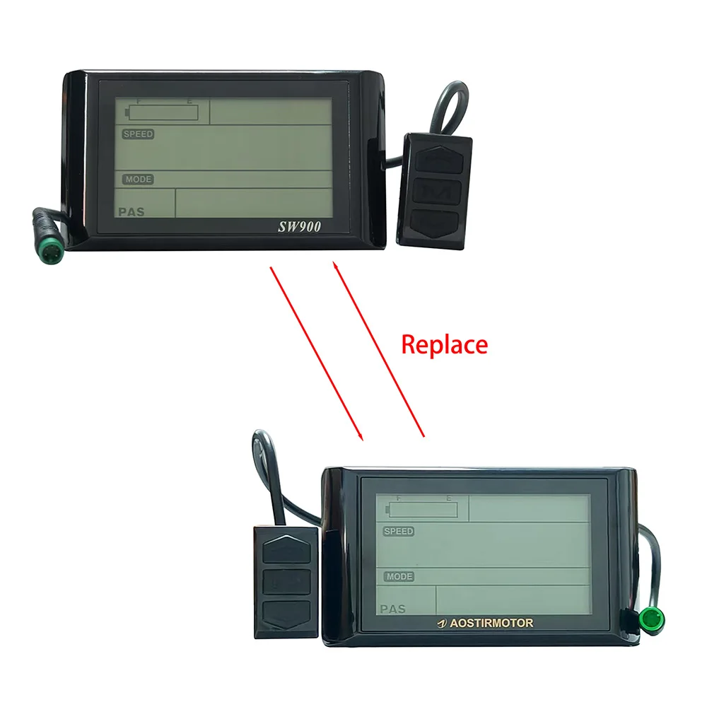 SW- LCD Display EBike Conversion Kit Electric Bike for Super73 36V KING-METER Mountain Bike Accessories Speed Controller Bicycle