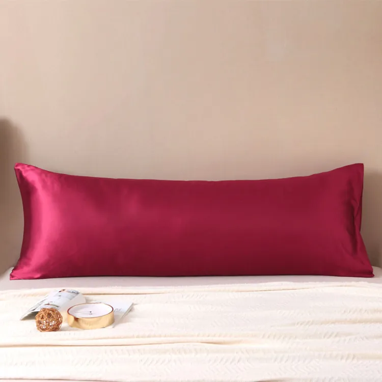 

Home goods selling pillowcase color pillowcase pure silk color double pillow