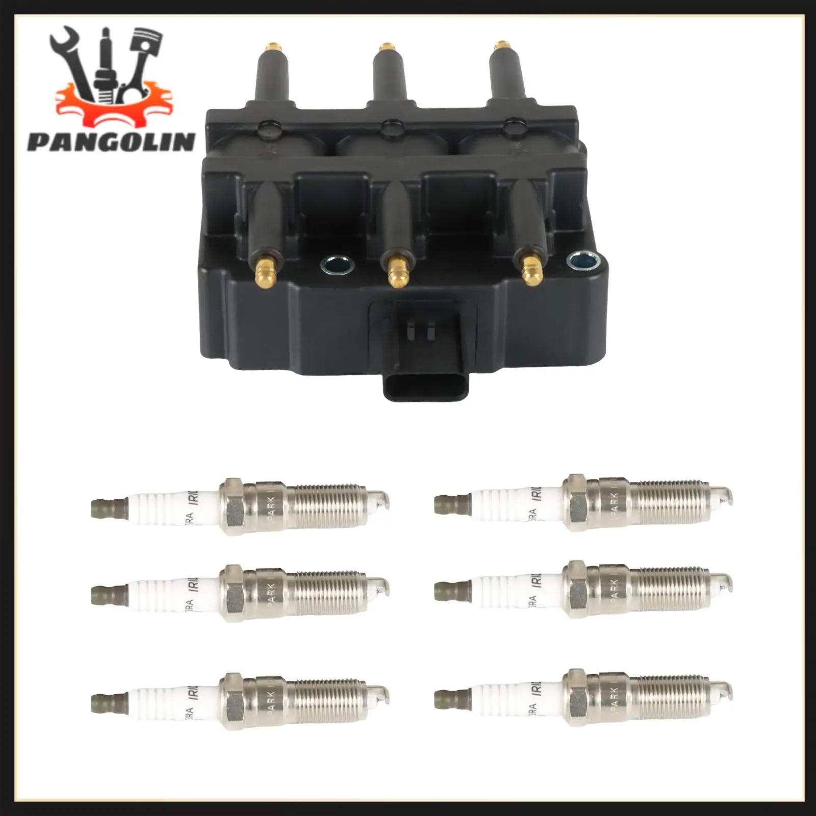 

Ignition Coils+ 6pcs Iridium Spark Plug for 2007-2011 Jeep Wrangler UF305+3381 Ignition System Ignition Coil Wear Part