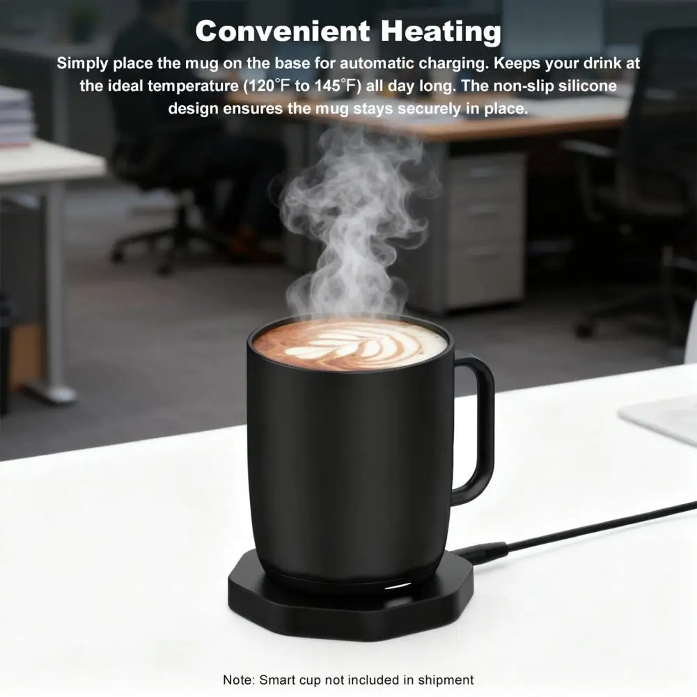 Mug Charger Charger Base Replacement for Ember Temperature Controlled Mug 1/2 Non-slip Fast Charging Dock Home Office Water Cup