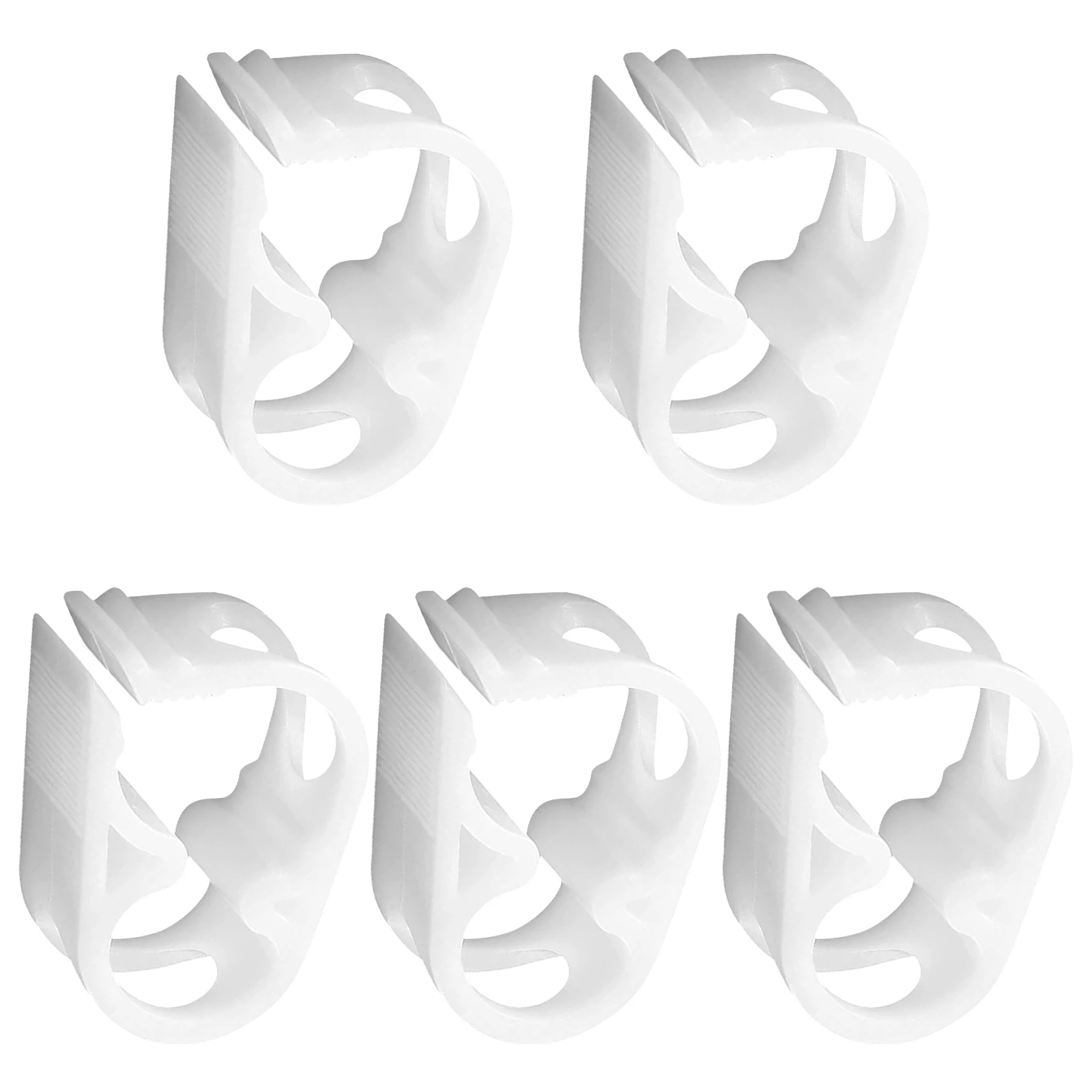 

5pcs Plastic Hose Clamps Stop Water Clamp For Wine Siphon Tube Garden Micro-Spray Shut Off Medical Feeding Supplies Square