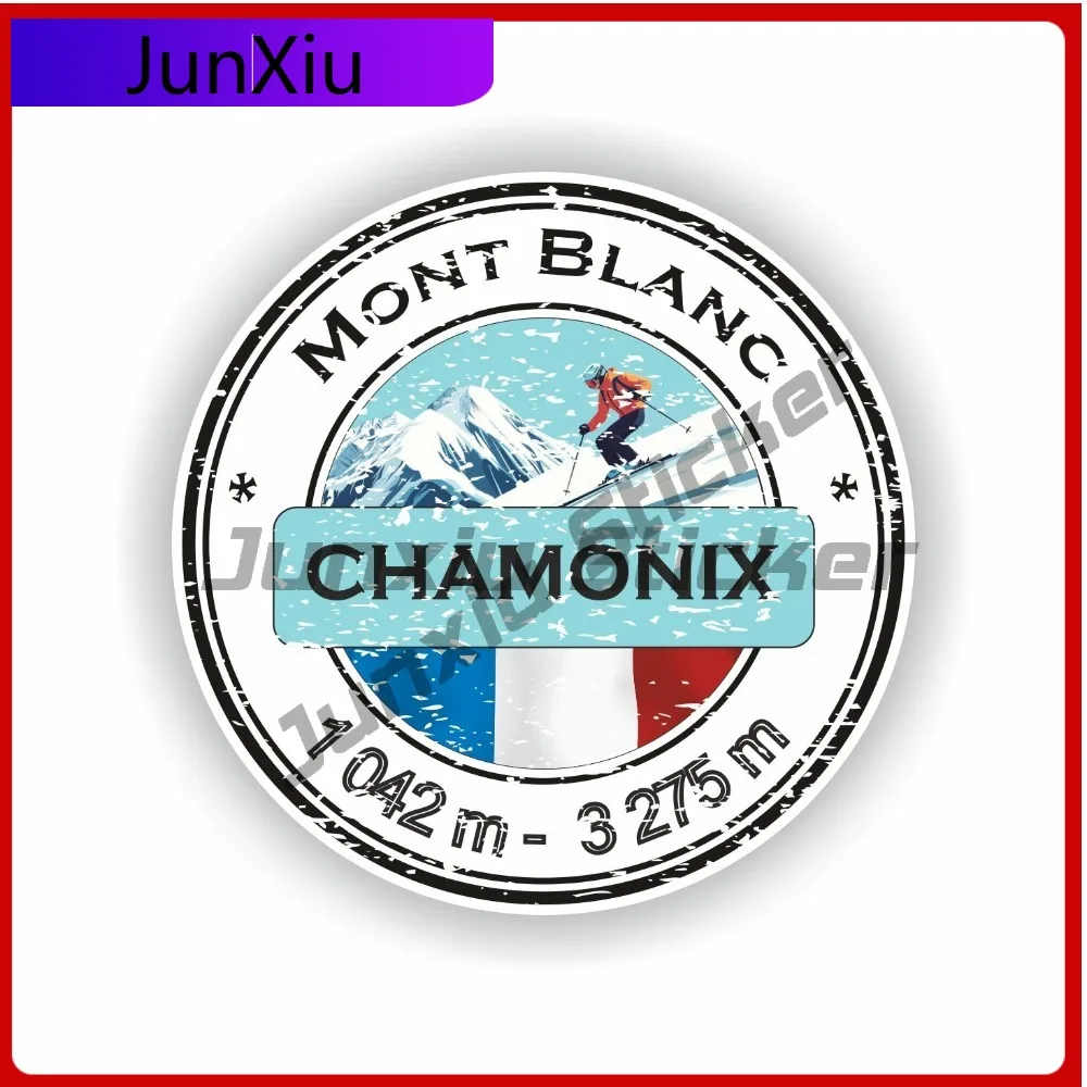 

Chamonix Seal Round Cute Must Have Scratch Resistant Classic Truck Decal Sticker Waterproof Vinyl Car Laptop Window Bumper