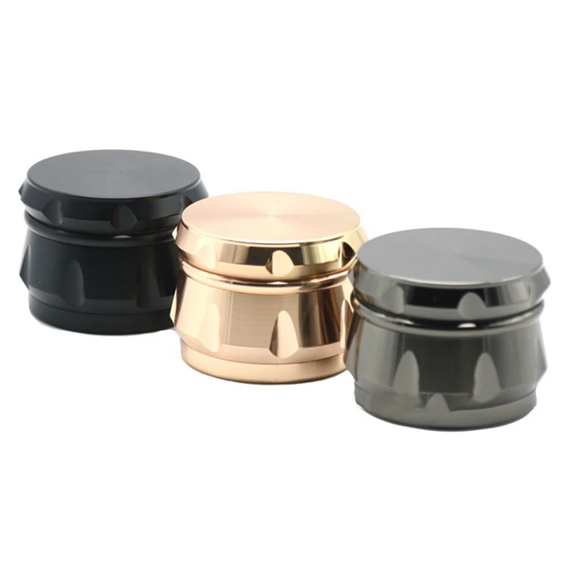 Spice Grinder 4 Layers Grinder 2.5 Inch, Spice Grinder, Food Mill Zinc Alloy Smooth Grinding