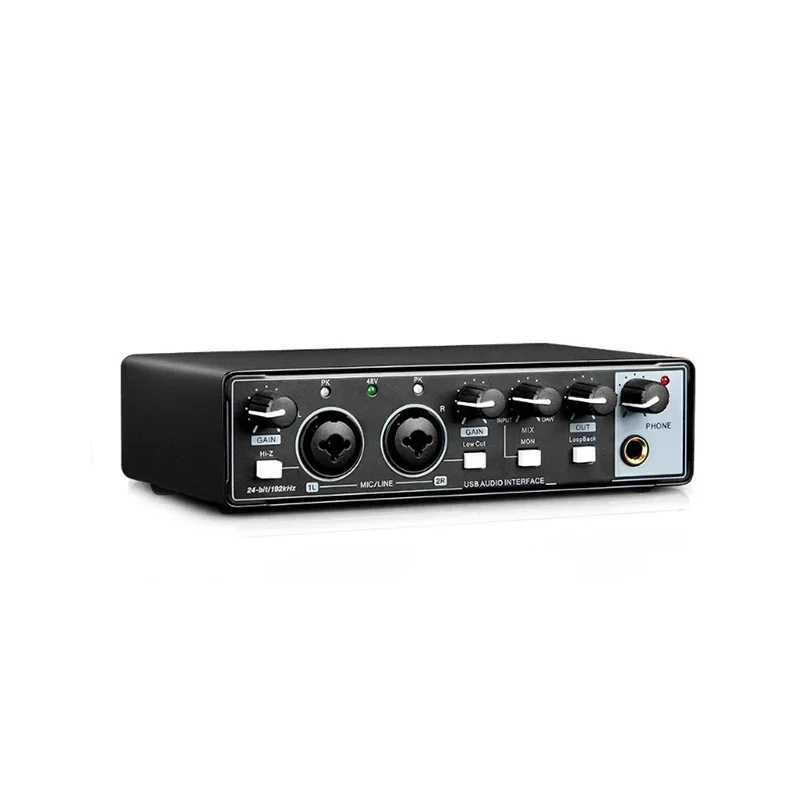 

Hot sales USB Audio Interface High-Fidelity Studio Quality Recording USB Sound Card For Guitarist Vocalist Podcaster Producer
