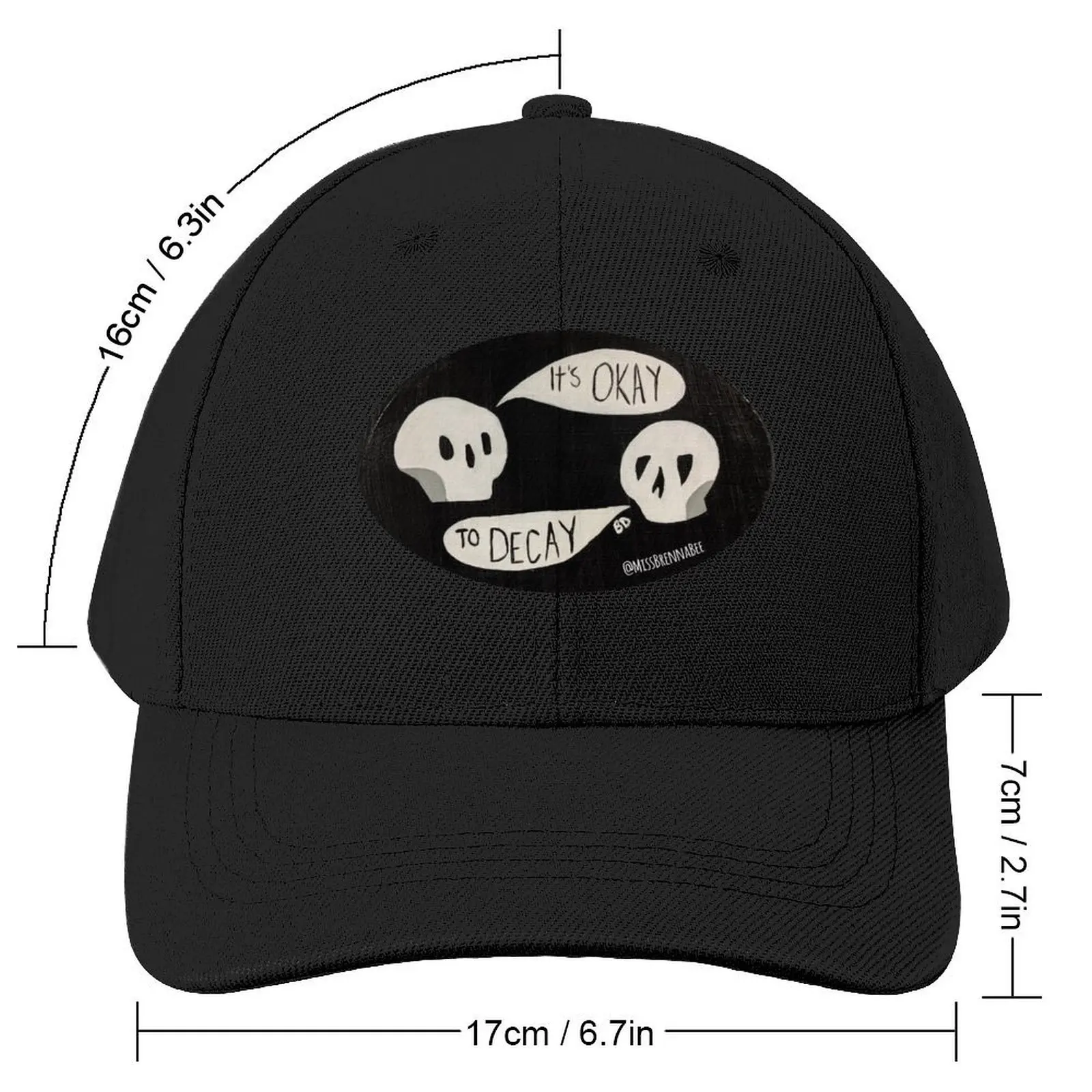 It's Okay to Decay Baseball Cap |-F-| Luxury Hat Women's Hats Men's