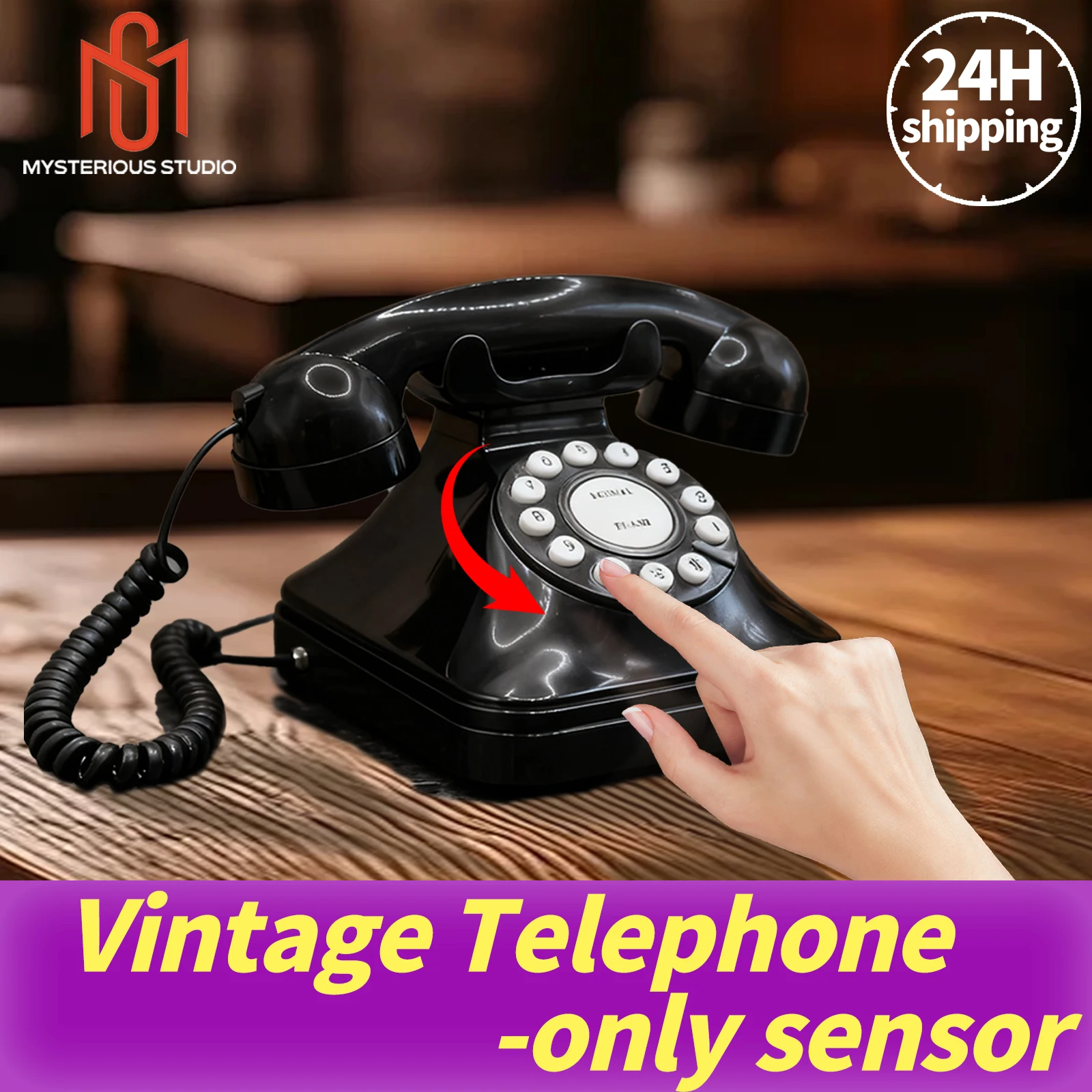 

Mysterious Studio Secret Room Escape Game Mechanism Props Electronic Puzzle superb 1987 Phone Prop Vintage Telephone Only
