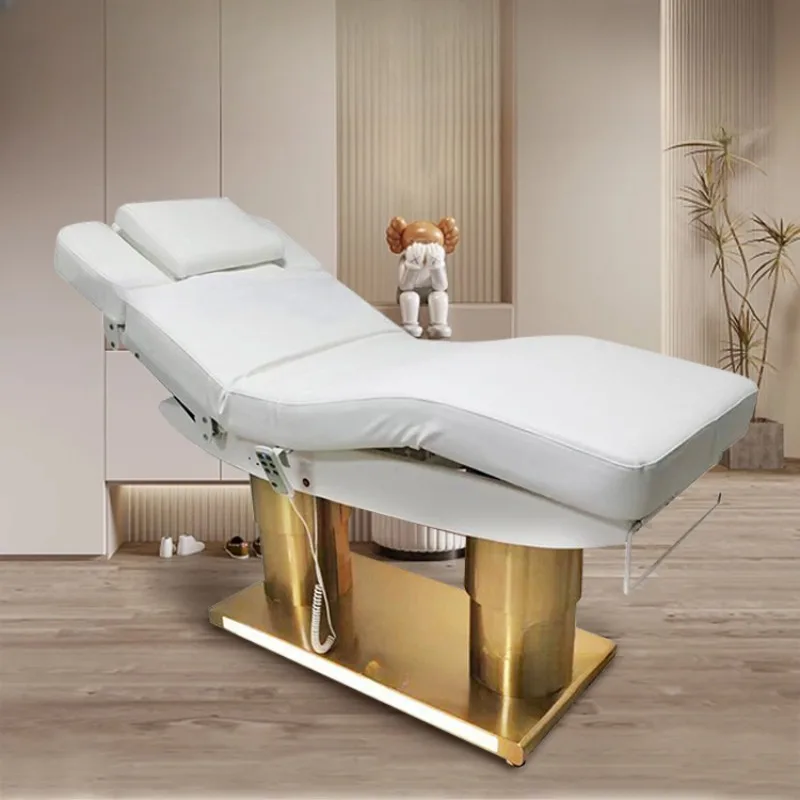 Beautician Bed Esthetician Portable Professional Eyelash Luxury Stretcher Massager Stretchers Massage Table Chaise Spa Beds 12