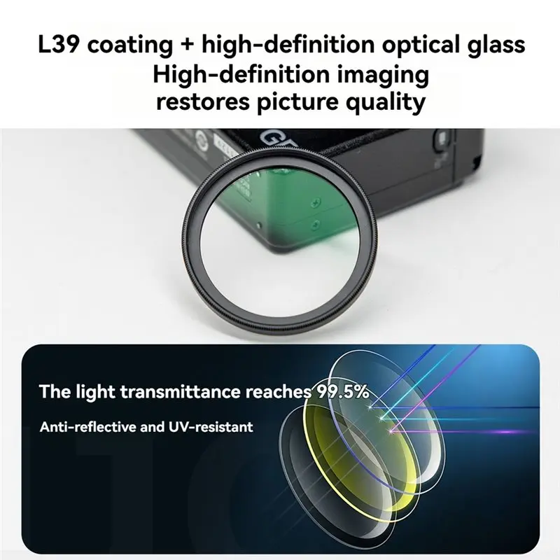 ABRI-Camera Filter For Ricoh GR4 Adhesive UV Filter Adapter Ring For GR3X For GR3 GRIV Accessories