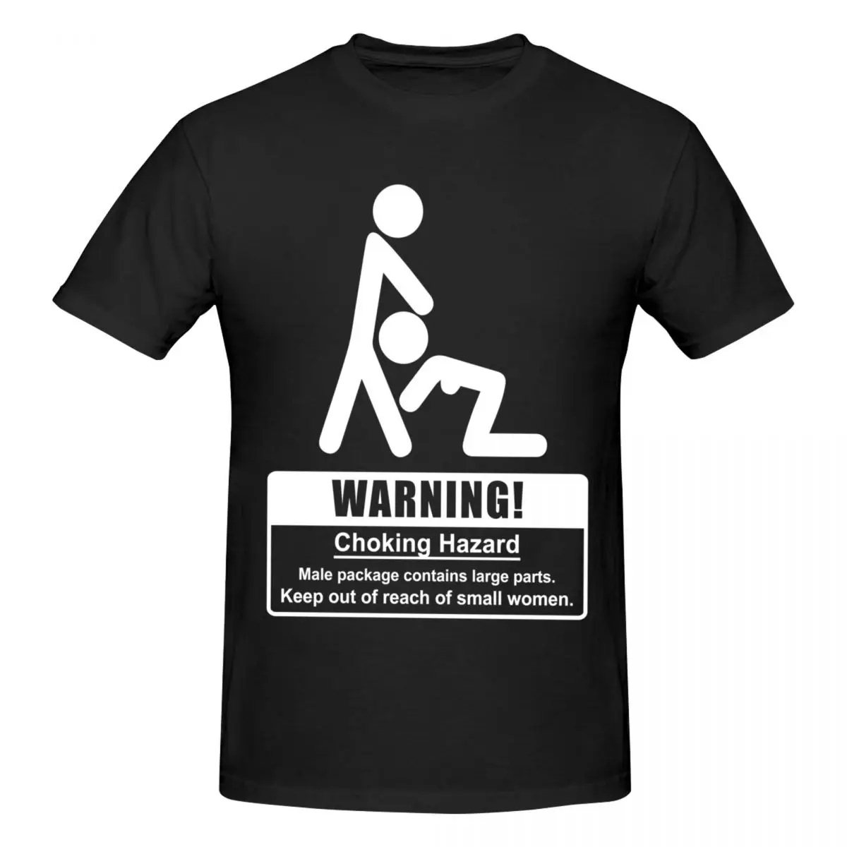 Men Warning Choking Funny Humor T Shirt Streetwear Plus Size Cotton Crewneck Sleeve Custom Tshirt Men