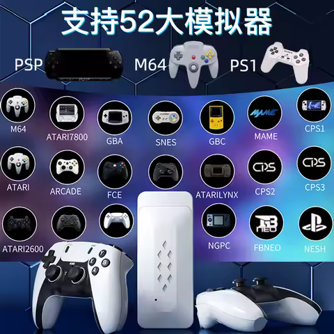 M22 Wireless 2.4G Retro TV Game Stick for PSP/PS1 Family Portable Arcade Video Game Console 4K HD Video Game