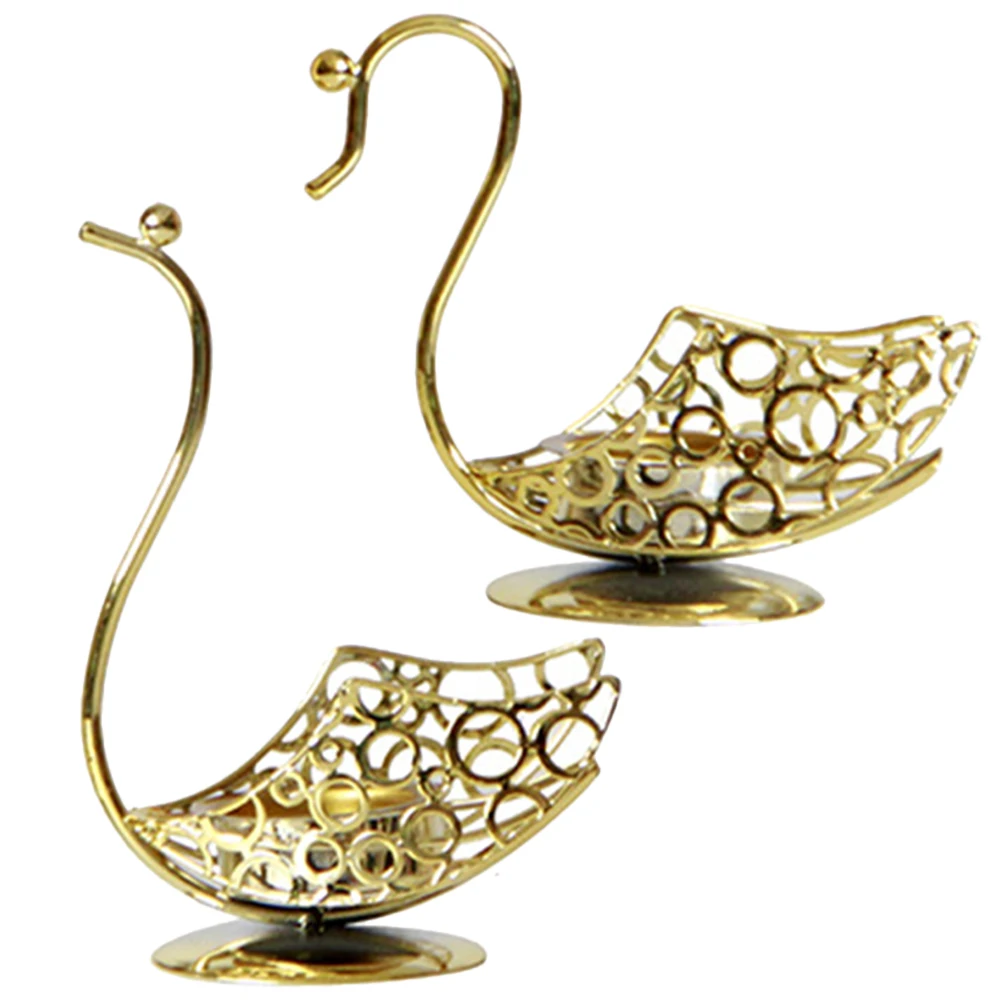 

Creative Desktop Decoration Metal Iron Home Office Lover Gift Statue Ornament Couple Sculpture Iron Statues Desktop Swan Decor