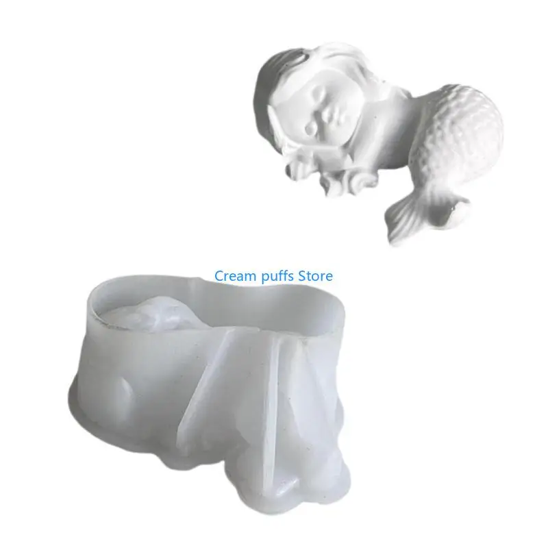 

50LE Artistics Mermaids плесень для изготовления принадлежностей Уникальные смолы и гипсовые украшения